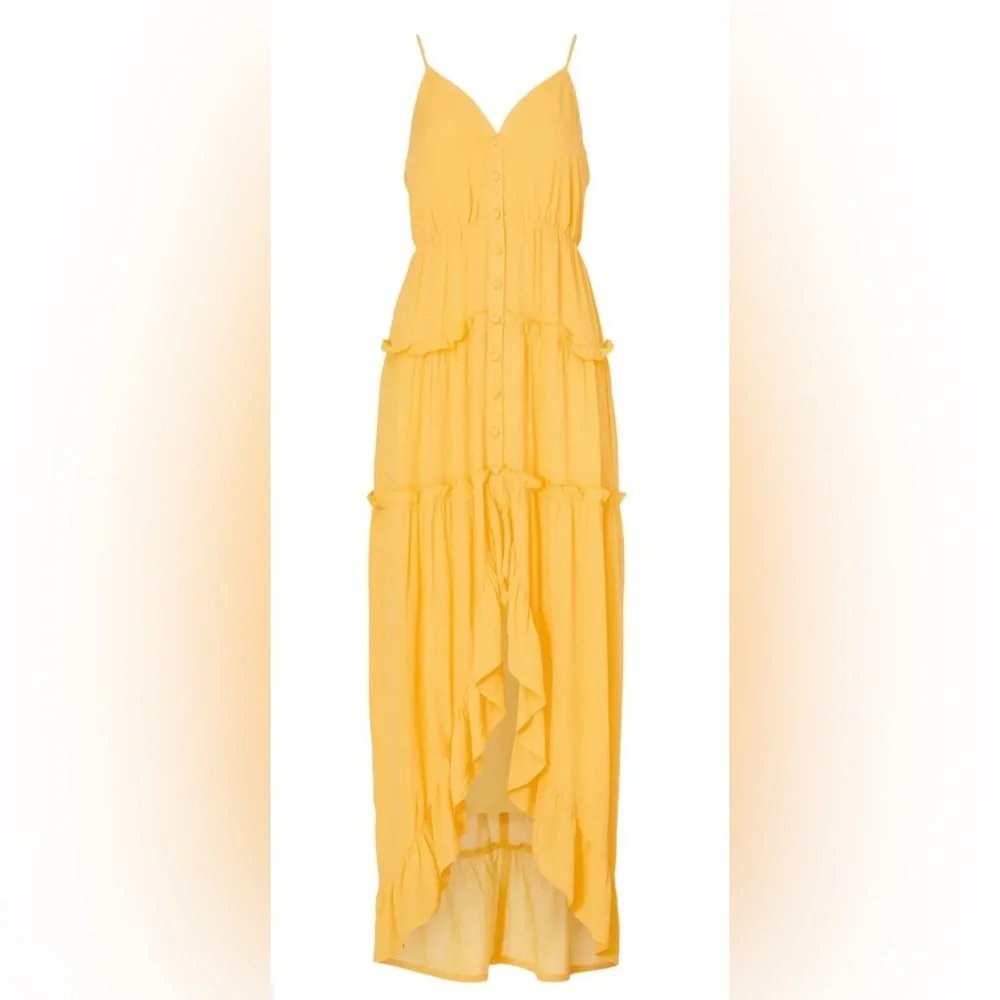 Slate & Willow Yellow Tiered Dress - Picture 11 of 11